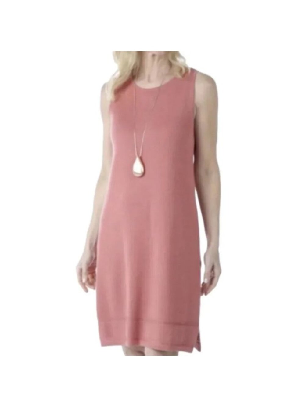 MarlaWynne Pink Canyon Rose Sweater Knit Tank Dress - XS